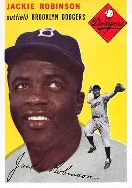 Jackie Robinson 1954 Topps #10 Sports Card