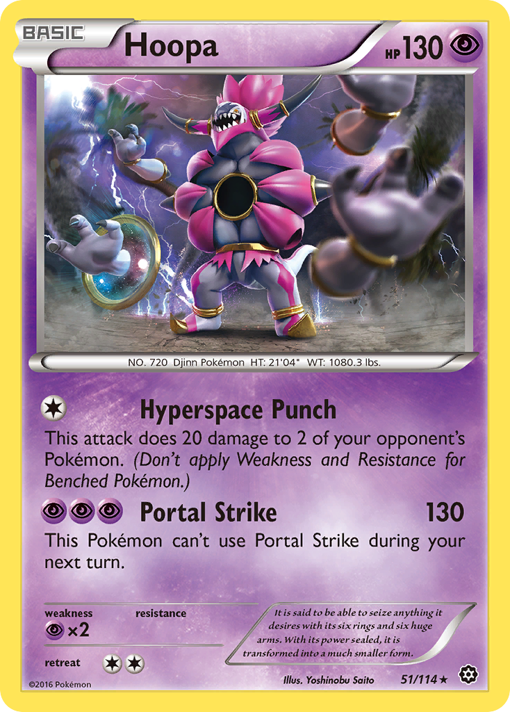 Hoopa (51/114) - Steam Siege Pokémon Card