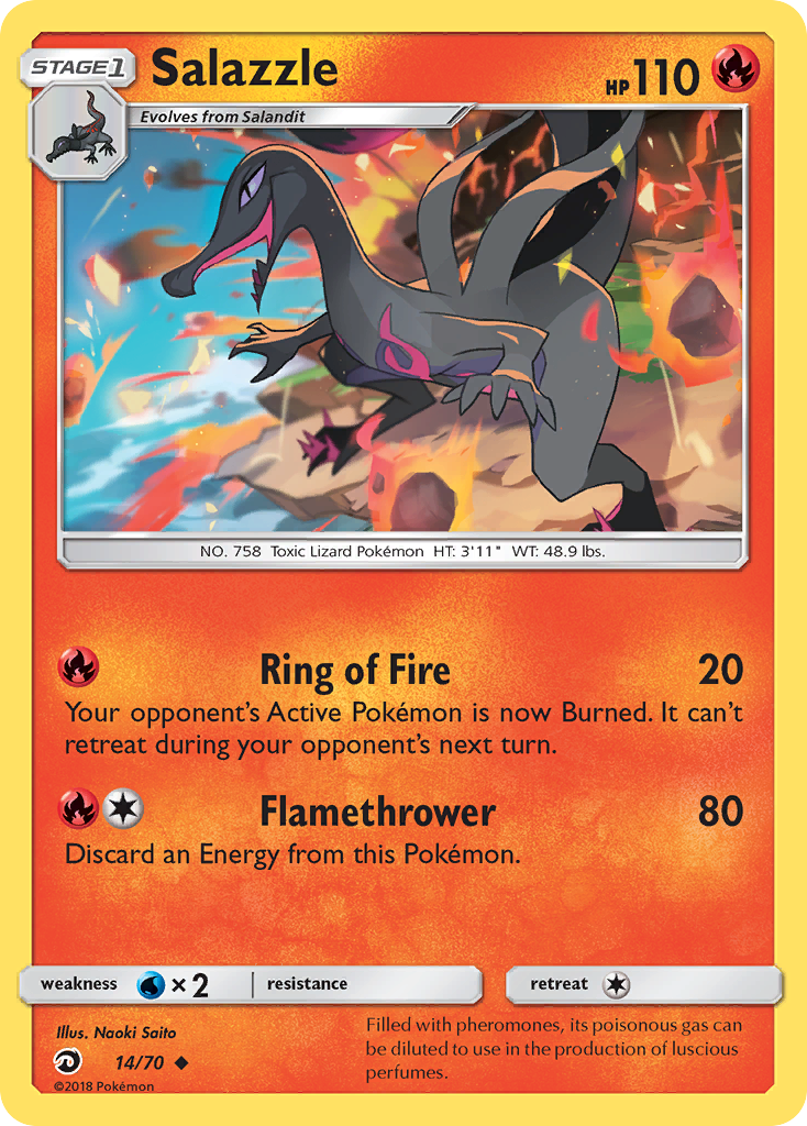 Salazzle (14/70) - Dragon Majesty Pokémon Card