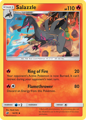 Salazzle (14/70) - Dragon Majesty