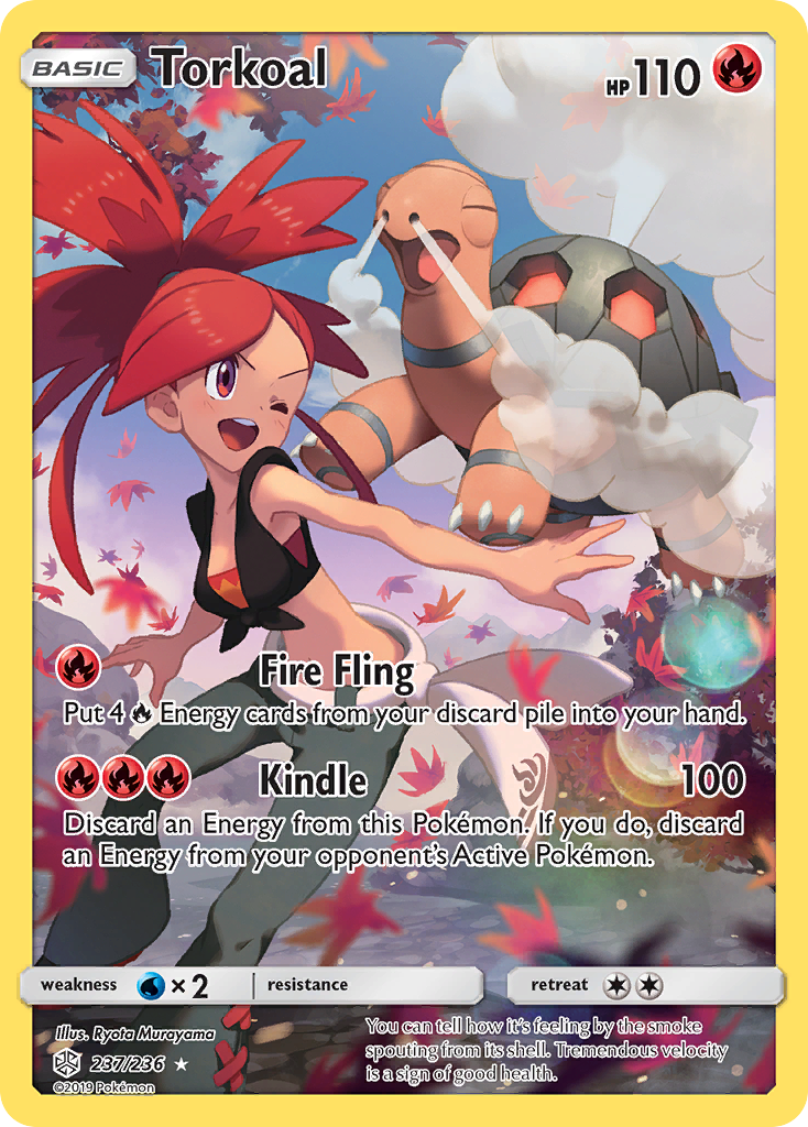 Torkoal (237/236) - Cosmic Eclipse Pokémon Card