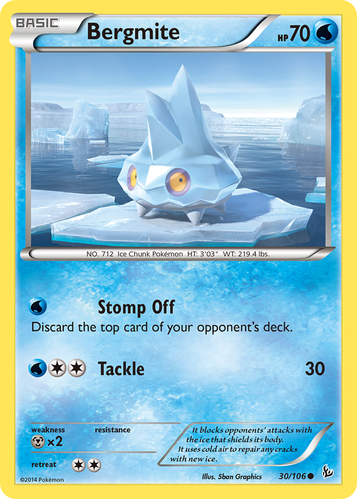 Bergmite (30/106) - Flashfire Pokémon Card