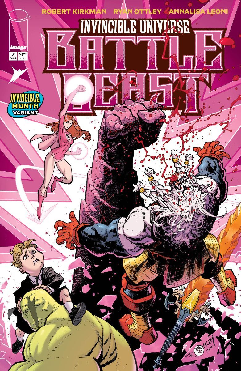 Invincible Universe: Battle Beast #7 (Cvr H Ryan Ottley & Annalisa Leoni Invincible Team Up Variant) Comic