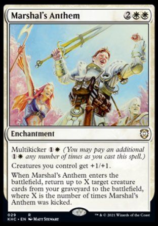 Marshal's Anthem (Kaldheim Commander Decks) Trading Card