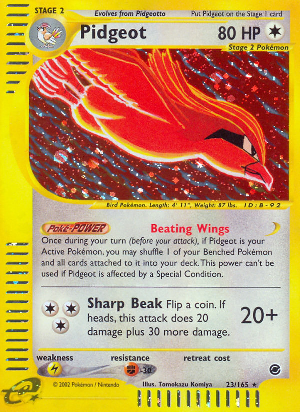 Pidgeot (23/165) - Expedition Base Set Pokémon Card