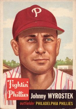 Johnny Wyrostek 1953 Topps #79 Sports Card