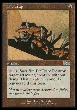 Pit Trap (Urza's Saga) Trading Card