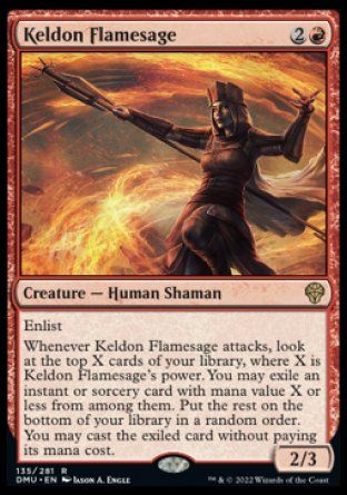 Keldon Flamesage (Dominaria United) Trading Card