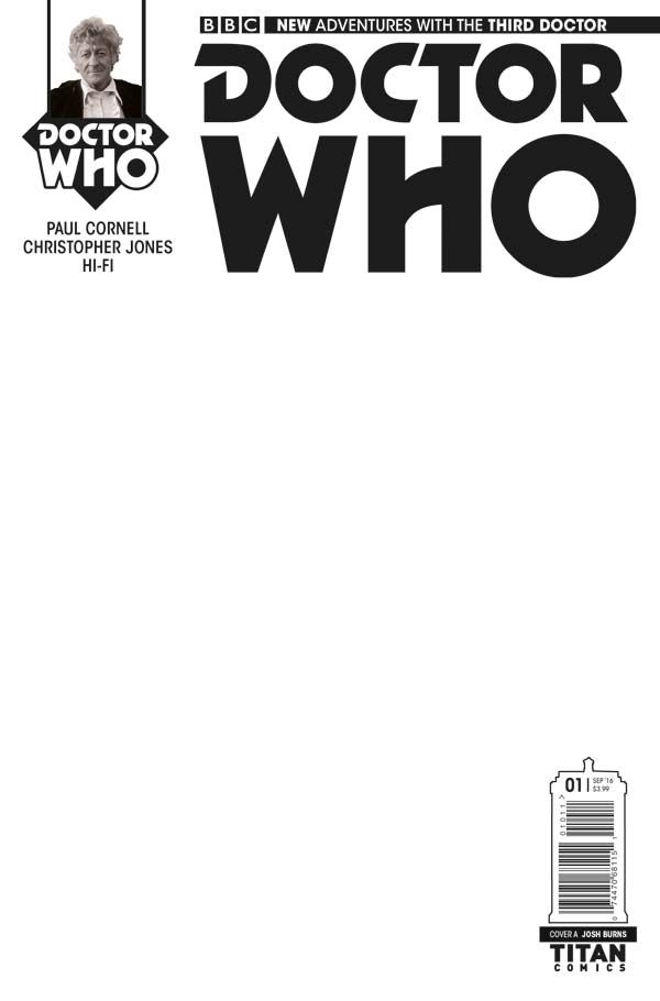 Doctor Who 3rd #1 (Blank Sketch Variant)