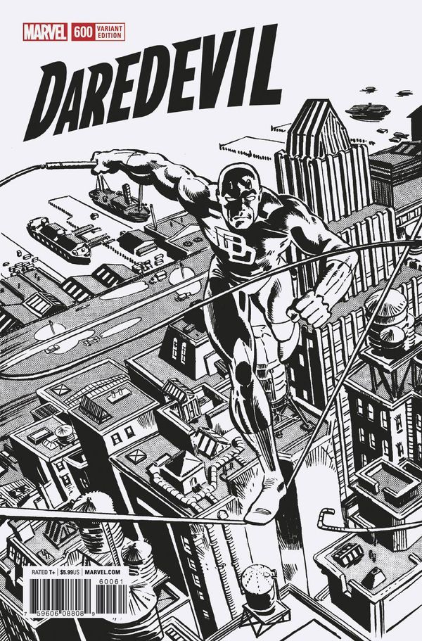Daredevil #600 (Frank Miller Remastered B&w)