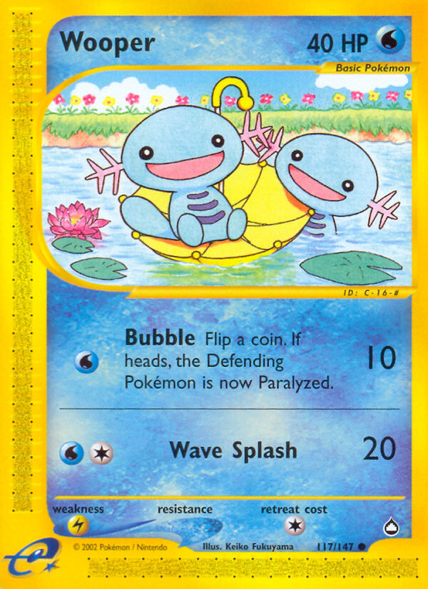 Wooper (117/147) - Aquapolis Pokémon Card