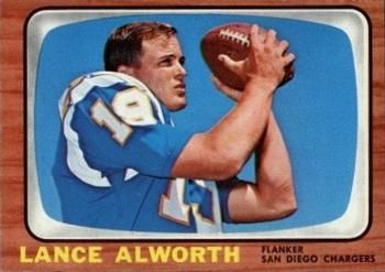 Lance Alworth 1966 Topps #119 Sports Card