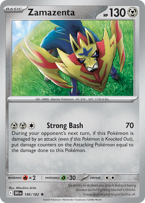 Zamazenta (146/182) - Destined Rivals (Reverse Holo) Value - GoCollect