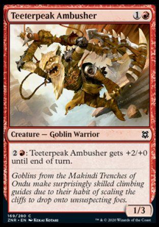 Teeterpeak Ambusher (Zendikar Rising) Trading Card