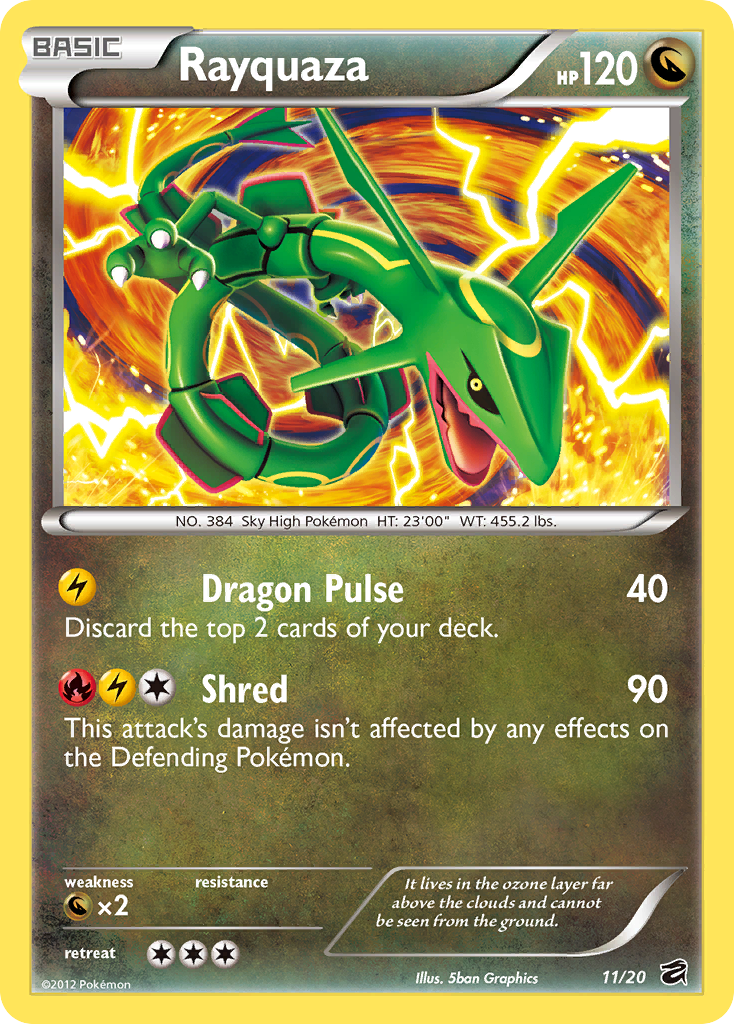 Rayquaza (11/20) - Dragon Vault Pokémon Card