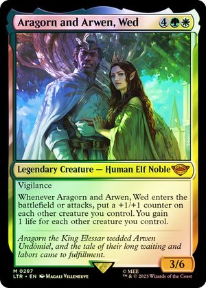 Aragorn and Arwen, Wed (The Lord of the Rings - Foil)