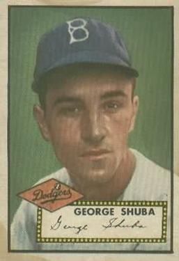George Shuba 1952 Topps #326 Sports Card