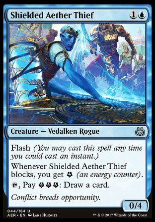 Shielded Aether Thief (Aether Revolt) Trading Card