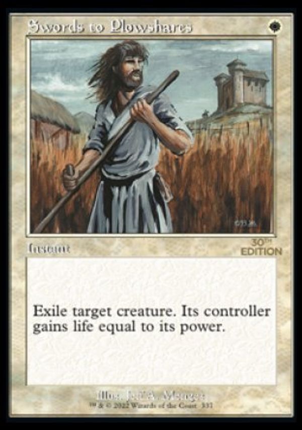 Swords to Plowshares (Magic 30th Anniversary Edition - Old Frame)