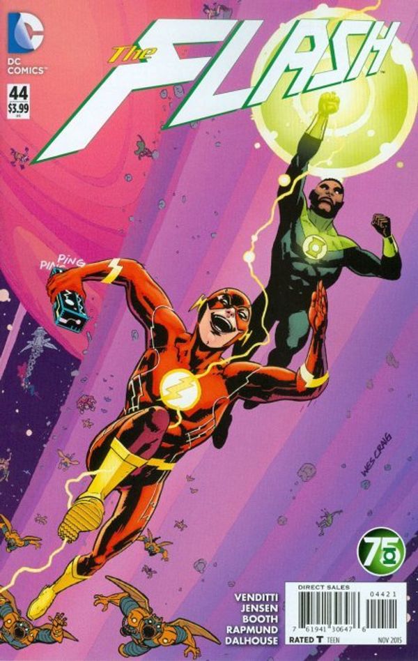 Flash #44 (Green Lantern 75 Variant Cover)