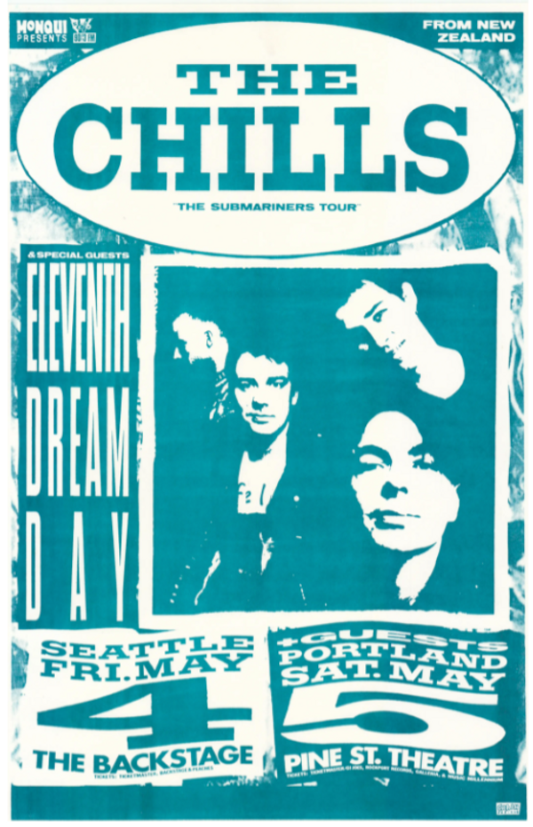 The Chills at The Backstage & Pine Street Theatre 1990 Regular Paper