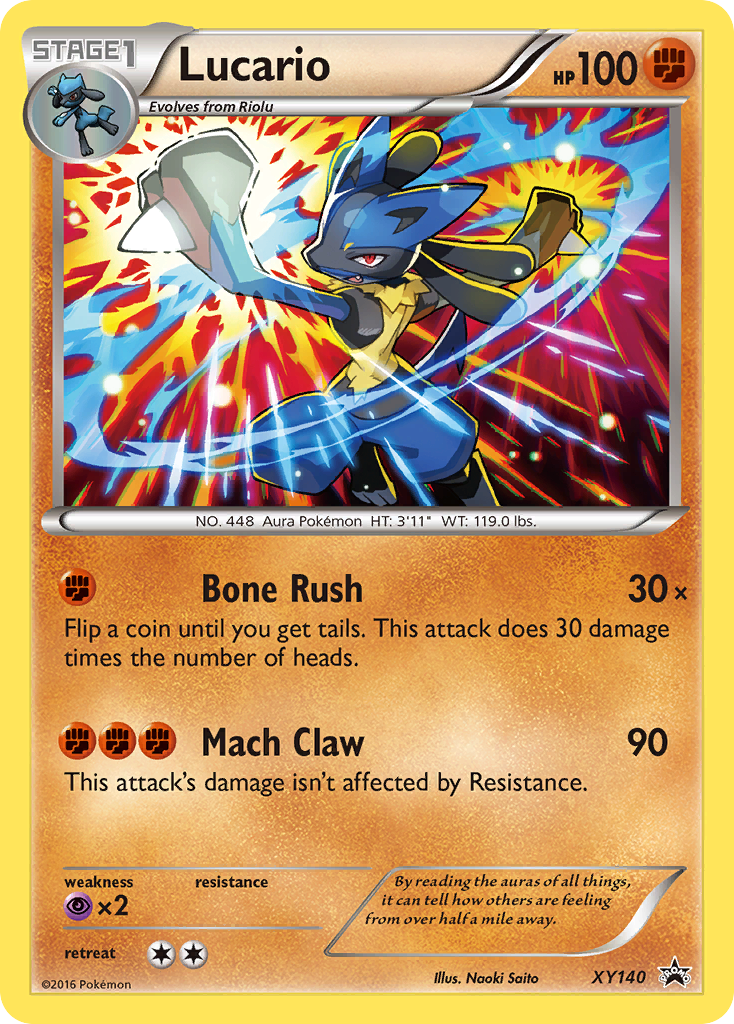 Lucario (XY140) - XY Black Star Promos Pokémon Card