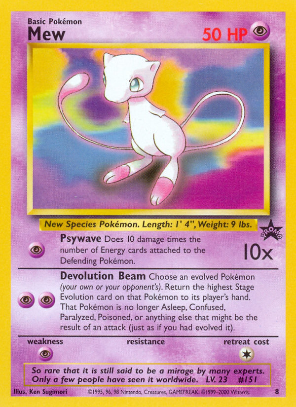 Mew (8/53) - Wizards Black Star Promos