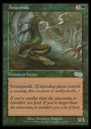 Anaconda (Urza's Saga) Trading Card