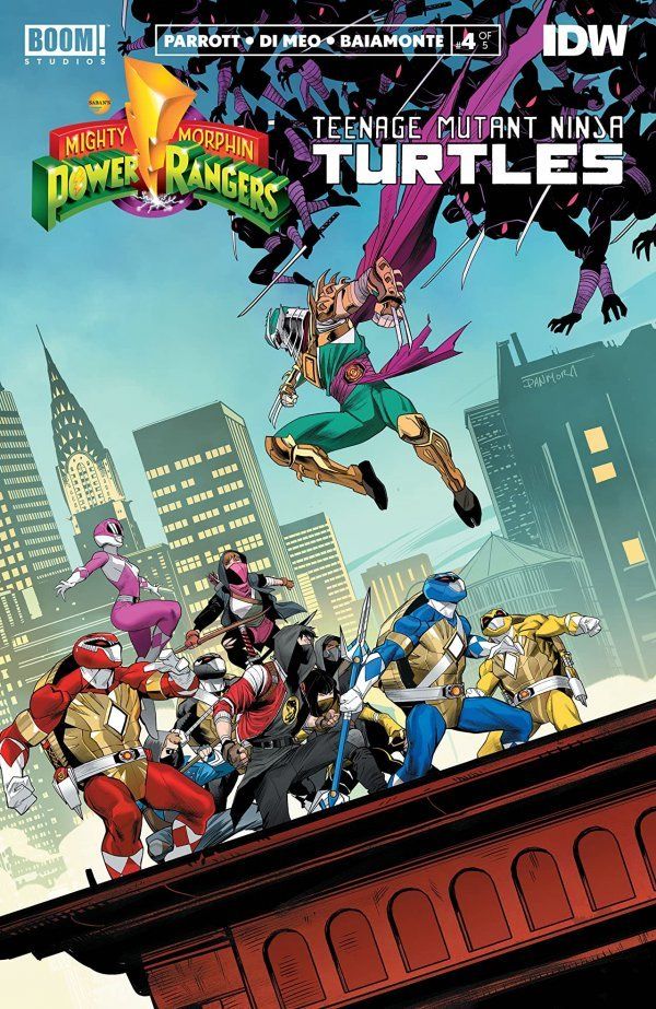 MIghty Morphin Power Rangers/TMNT #4 Comic