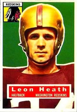 Leon Heath 1956 Topps #25 Sports Card