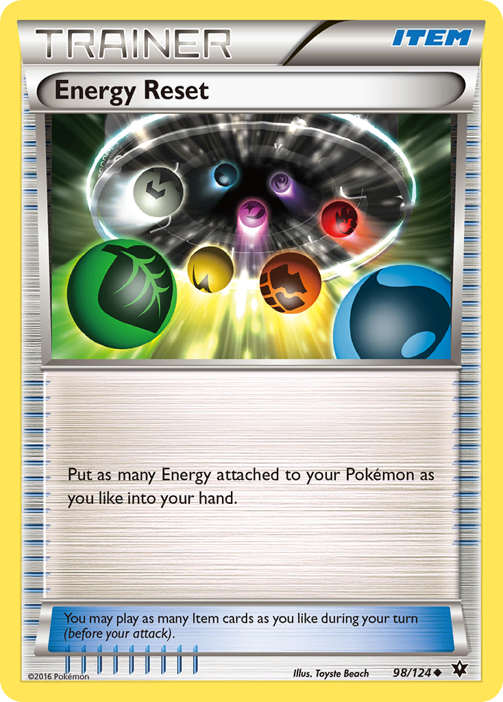 Energy Reset (Trainer: Item) (98/124) - Fates Collide Pokémon Card