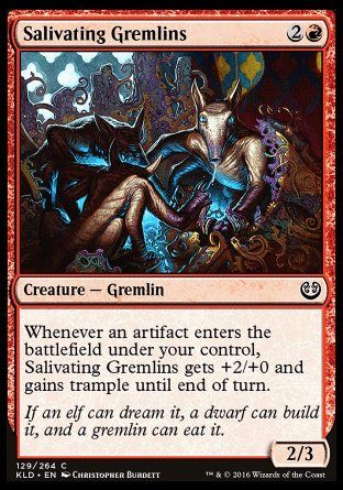 Salivating Gremlins (Kaladesh) Trading Card