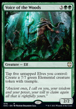 Voice of the Woods (Kaldheim Commander Decks) Trading Card