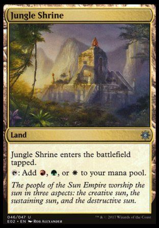 Jungle Shrine (Explorers of Ixalan) Trading Card