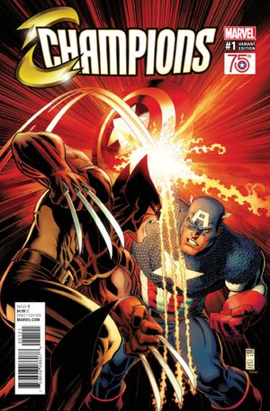 Now Champions #1 (Cap America 75th Anniversary Variant)