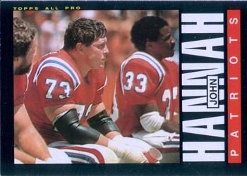 John Hannah 1985 Topps #326 Sports Card