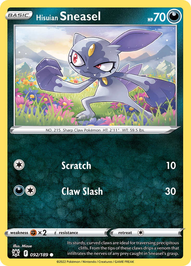 Sneasel Pokémon Card