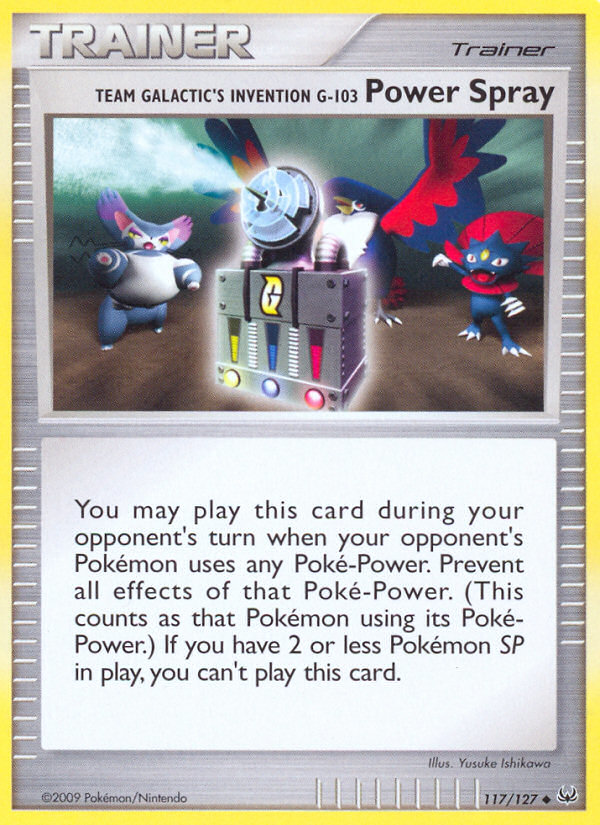 Team Galactic's Invention G-103 Power Spray (Trainer: Item) (117/127) - Platinum Pokémon Card