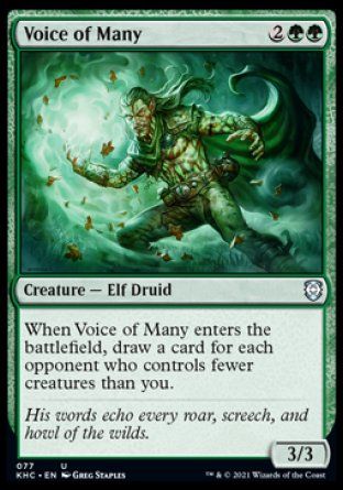 Voice of Many (Kaldheim Commander Decks) Trading Card