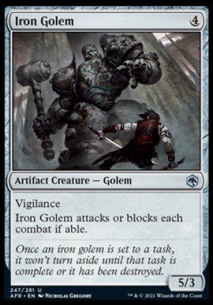 Iron Golem (Dungeons & Dragons: Adventures in the Forgotten Realms) Trading Card