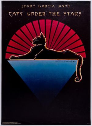 Jerry Garcia Band Cats Under The Stars Promotional Poster 1978