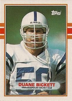 Duane Bickett 1989 Topps #208 Sports Card