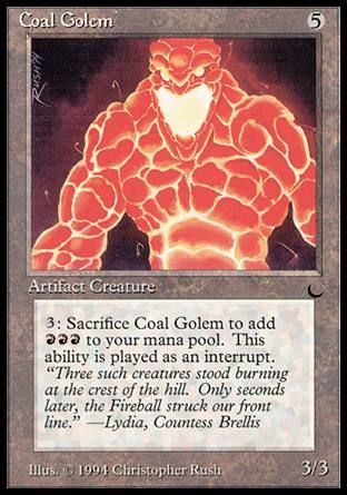 Coal Golem (The Dark) Trading Card