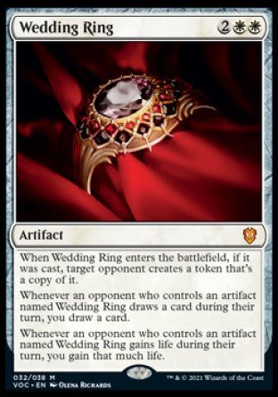 Wedding Ring (Innistrad Crimson Vow Commander Decks) Trading Card