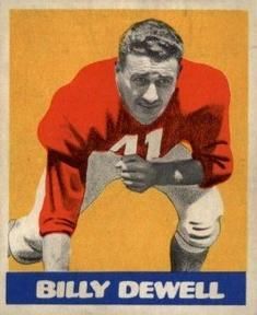 Billy Dewell 1948 Leaf Football #39 Sports Card