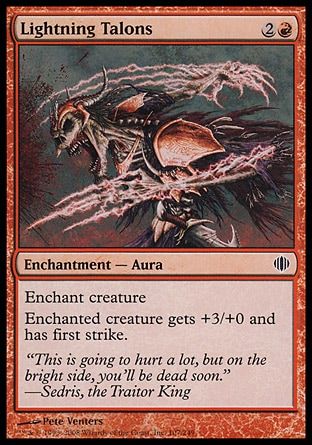 Lightning Talons (Shards of Alara) Trading Card