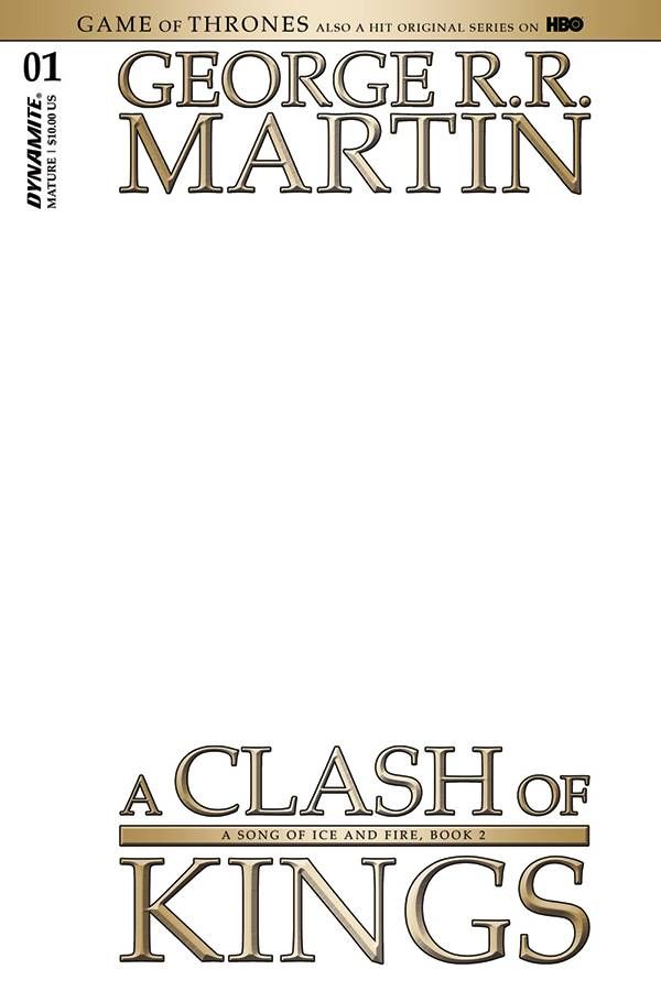 Game of Thrones: A Clash of Kings #1 (Cover K Blank Authentix)