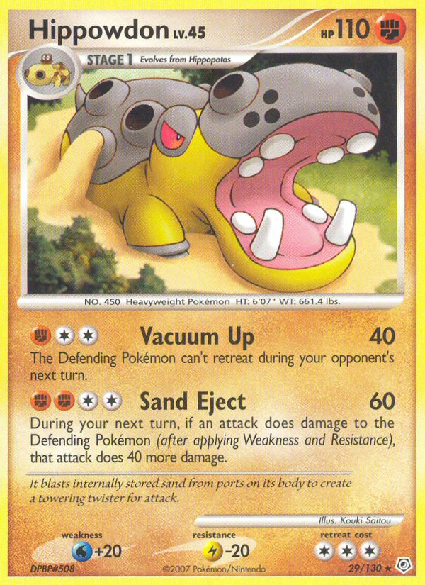 Hippopotas Pokémon Card