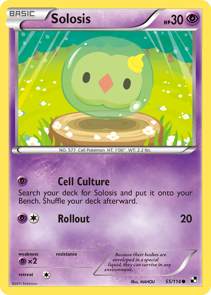 Solosis Pokémon Card