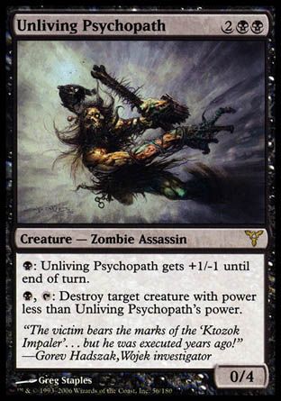 Unliving Psychopath (Dissension) Trading Card